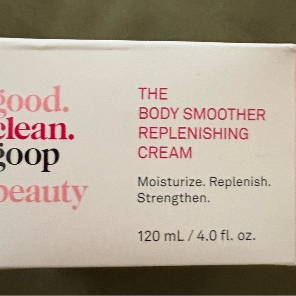 good.clean.goop Body Smoother Replenishing Cream 4oz NIB Hydrating Moisturizer